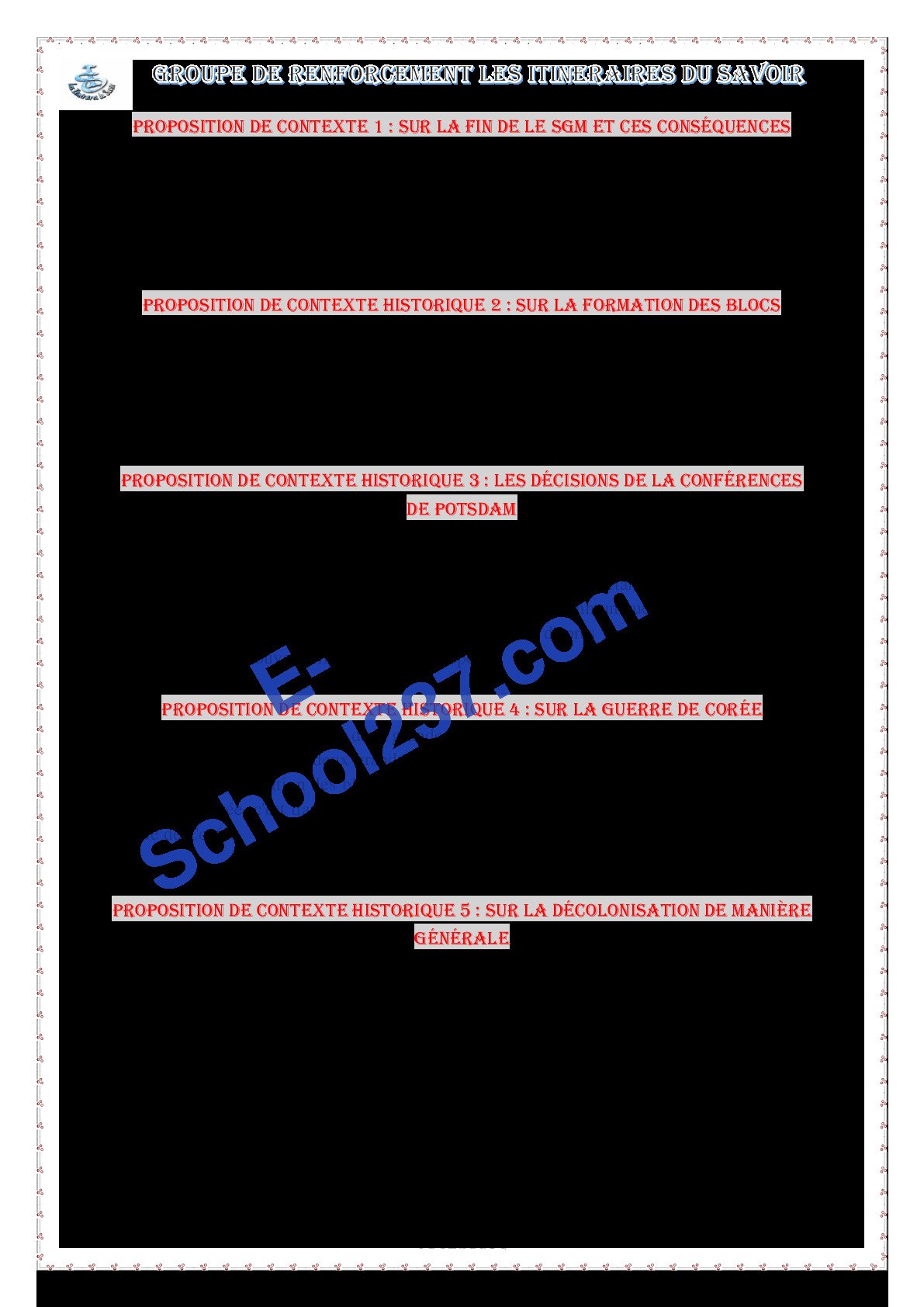 Résumé cours histoire terminaleA