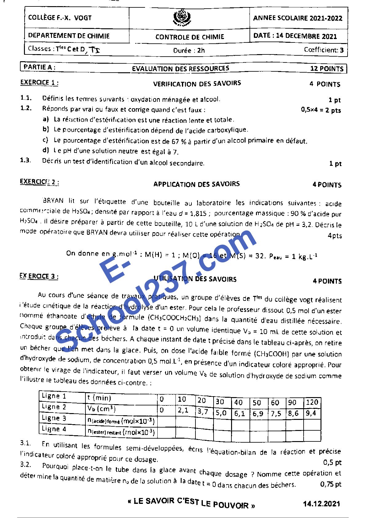 Chimie_Tle_C_D_TI_Controle_College_FX_Vogt_14_Decembre_2021_E-School237...