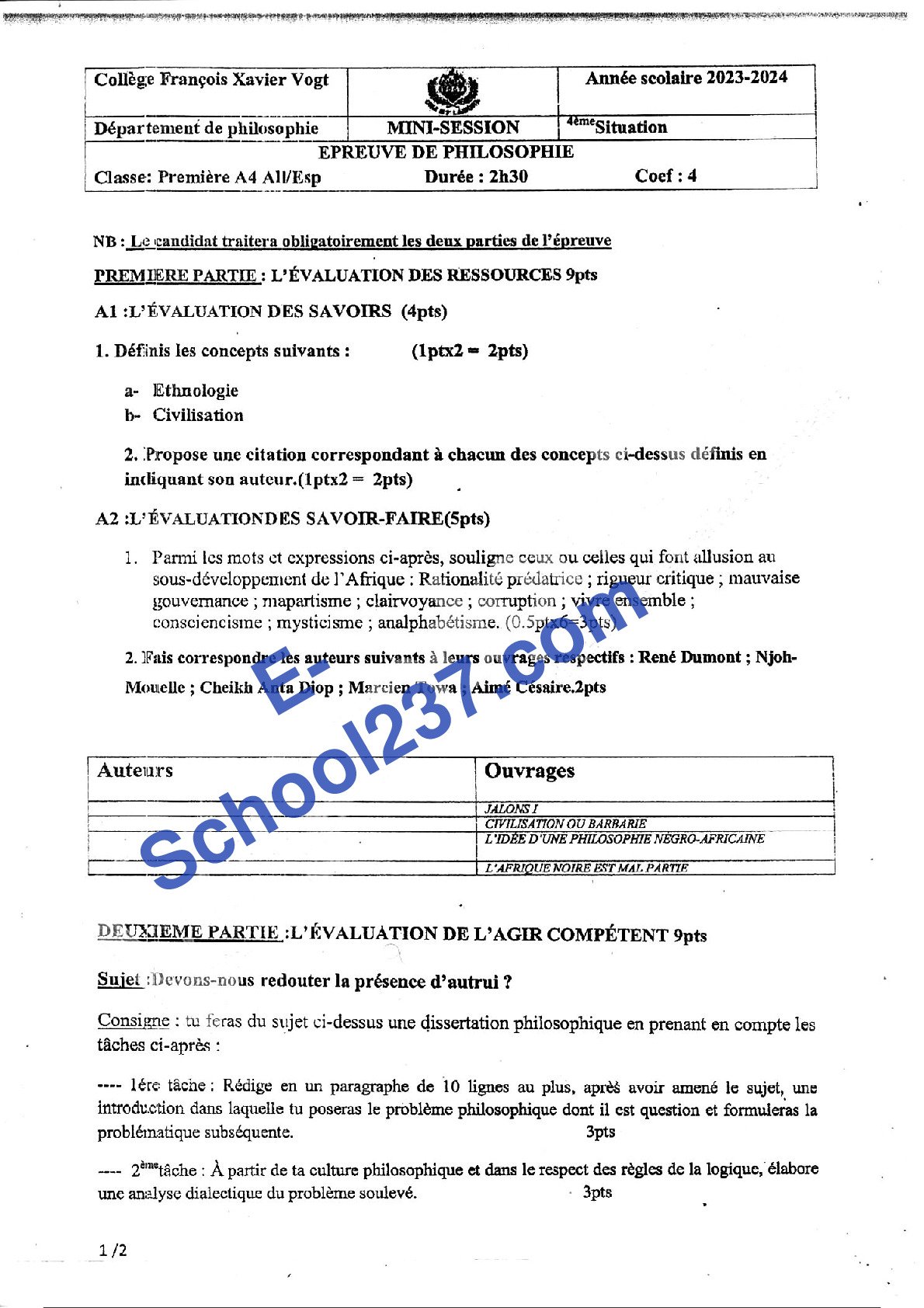 Philosophie_1ere_A4_AII_Esp_Mini_Session_College_FX_Vogt_2023_2024_E-School237......