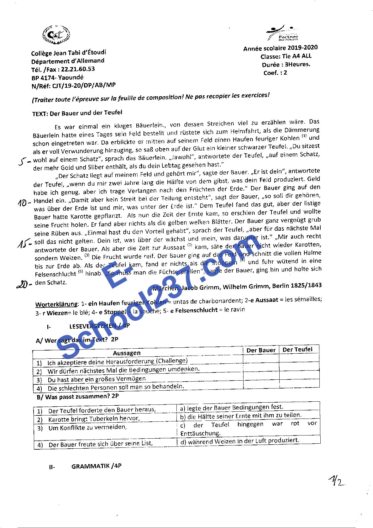 Allemand_TleA_Baccalaureat_Blanc_College_Jean_Tabi_Juin_2020