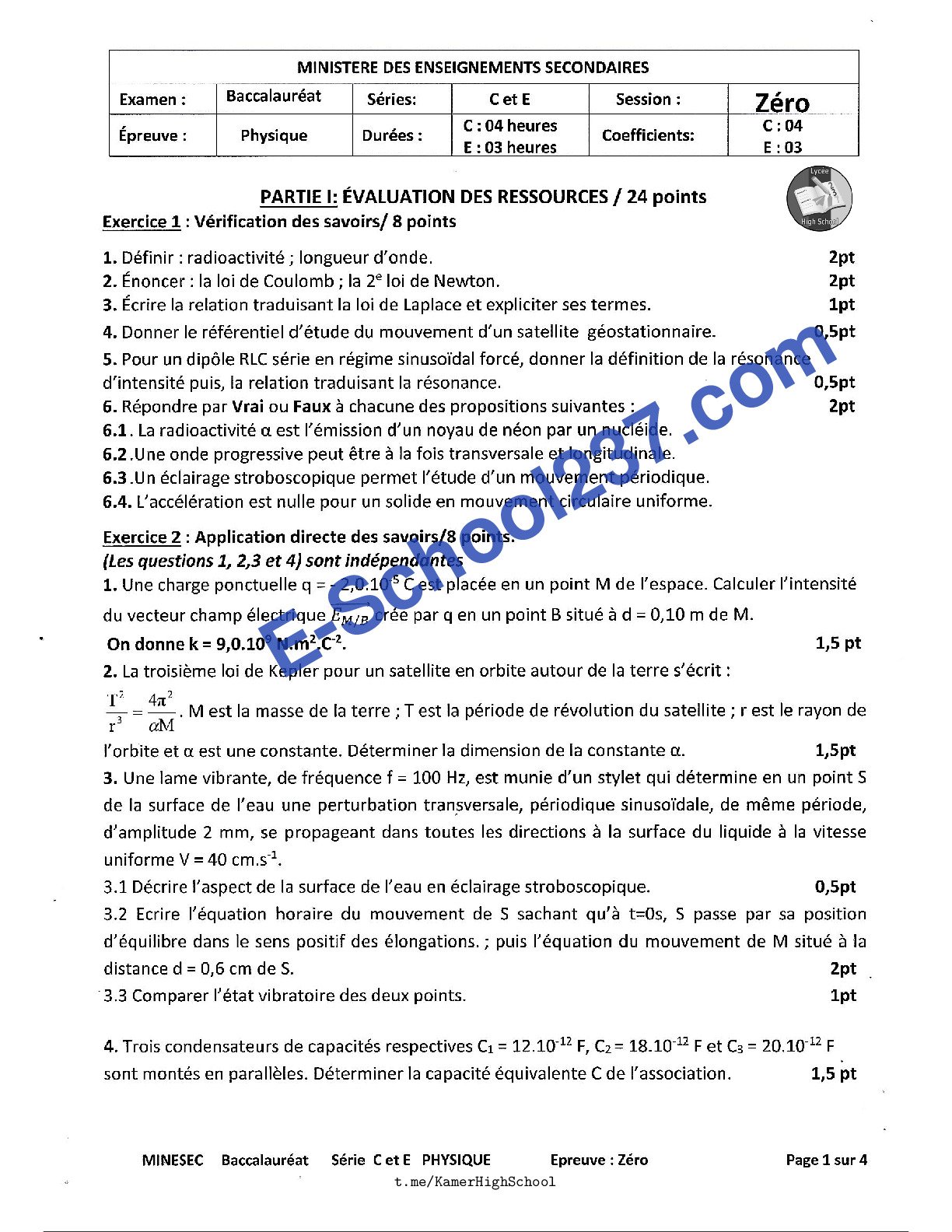 MINESEC_Physique_TleCE_BaccZero_2021