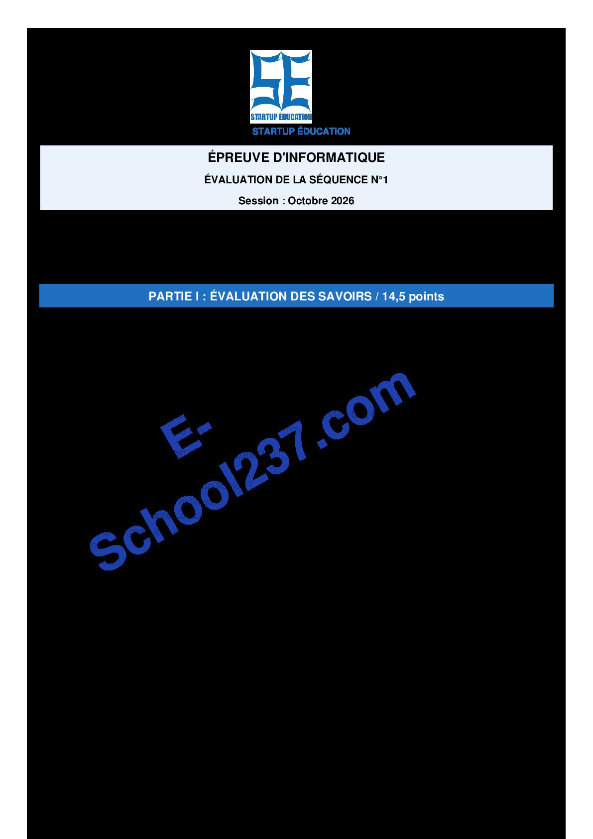 Start up éducation info 2 nde C