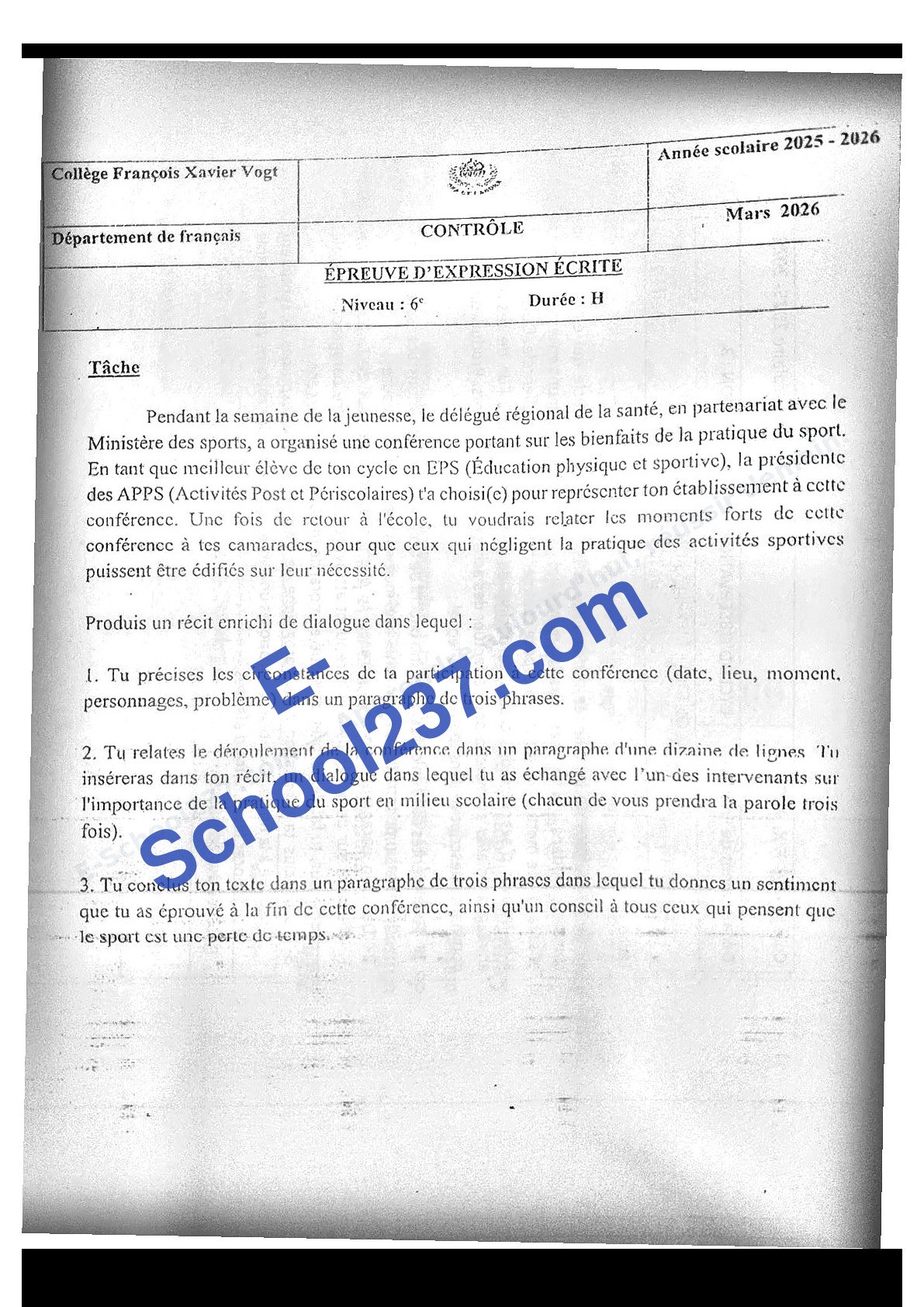 Expression_Ecrite_6e_Controle_Mars_2026_Vogt_E-School237.......