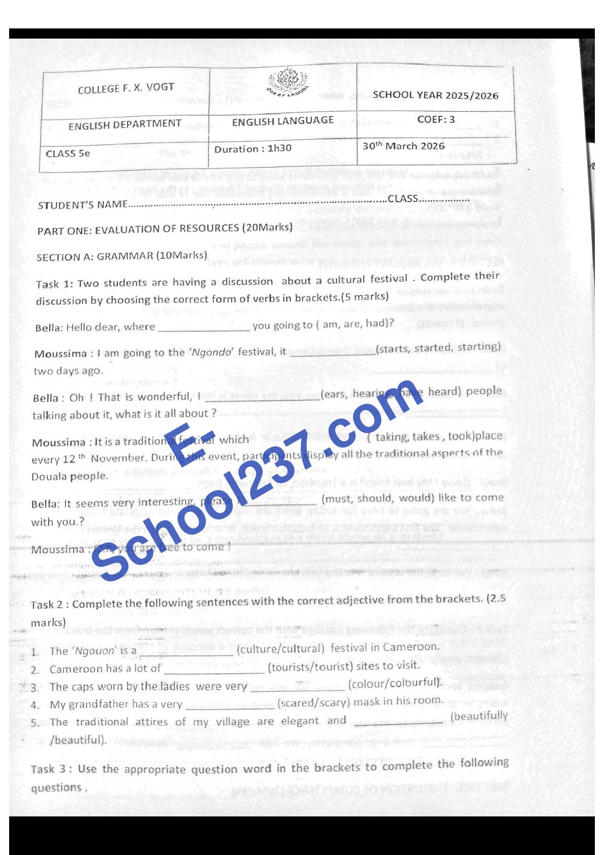 Anglais_6e_Harmonisee_30-03-2026_Vogt_E-School23