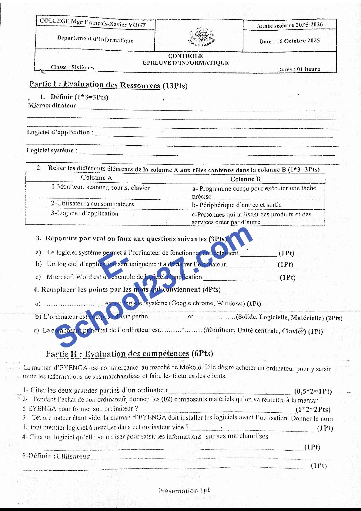 Informatique_6e_Vogt_Controle_16-10-2025_E-School237